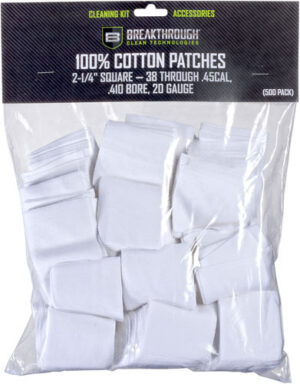 BREAKTHROUGH CLEANING PATCHES - 2 1/4" SQUARE .38-.45 50 PACK