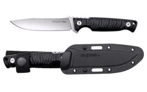 COLD STL RAZORTEK 4" BLK W/SHEATH