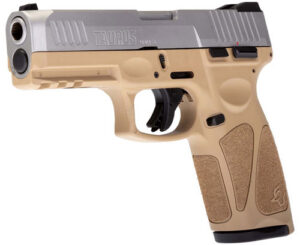 TAURUS G3 9MM 15-SHOT 3-DOT - ADJ. TAN/STAINLESS POLYMER