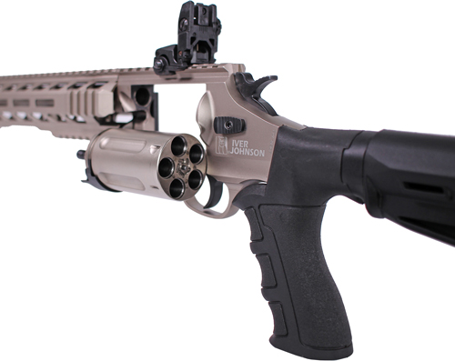 IVER JOHNSON 1000 410 3" 18.5" - REVOLVER SHOTGUN TACT. NICKEL - Image 3