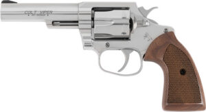 COLT VIPER 357MAG 4.25" 6RD - STAINLESS WALNUT GRIPS