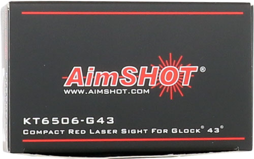 AIMSHOT ULTRALIGHT LASER SIGHT - RED FITS GLOCK 43 - Image 2