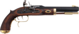 TRADITIONS TRAPPER PISTOL 50 - CAL FLINTLOCK BLUED/HARDWOOD