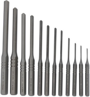 GRACE USA ROLL PIN PUNCH SET - STEEL 12PC W/VINYL POUCH