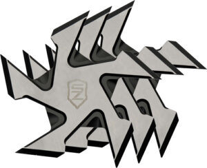 SZCO SIERRA ZULU 4" BUZZSAW - THROWING STAR SET 3PACK W/SHTH