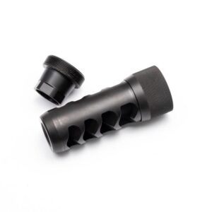 Area 419 Sidewinder Magnum Self Timing Muzzle Brake 338 cal Black Nitride 5/8-24