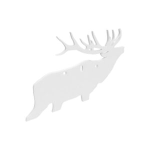 Birchwood Casey AR500 3/8" Silhouette Plate Target 3-Hole Elk
