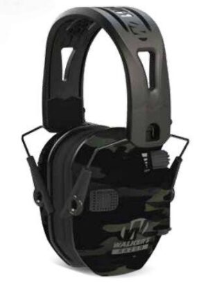 Walker's  Razor Tacti-Grip Ear Muffs -Camo Gray 23NRR