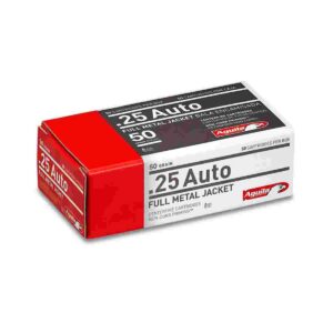 Aguila Ammunition .25 Auto Handgun Ammo - 50 Grain | FMJ | 50rd Box