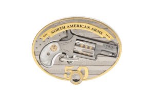 NORTH AMERICAN ARMS MINI 22LR REV 50TH ANIV BUCKLE